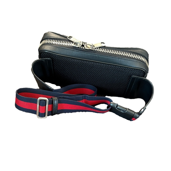 Gucci Black and Gray Belt Bag with Red Accents - Picture 6 of 10